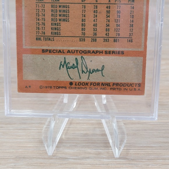 Marcel Dionne Signed Los Angeles Kings 1978 Topps Autographed Hockey Card - Picture 5 of 6